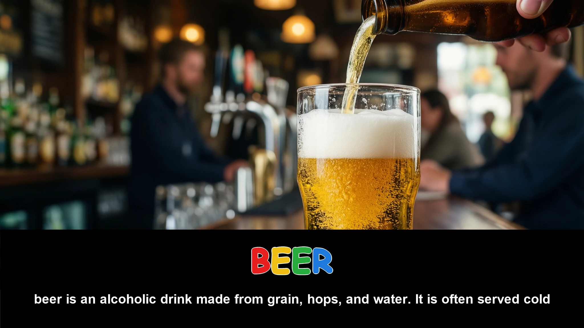 English Illustration for beer